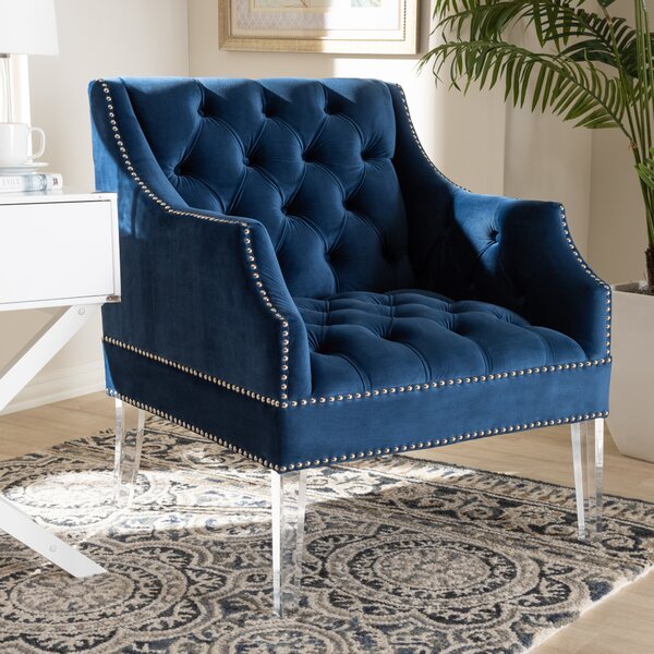 Everly Quinn Upholstered Armchair Wayfair   Upholstered Armchair 